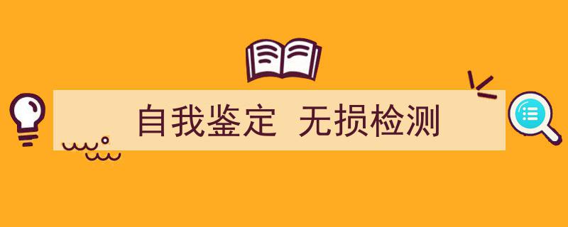 怎么写《自我鉴定