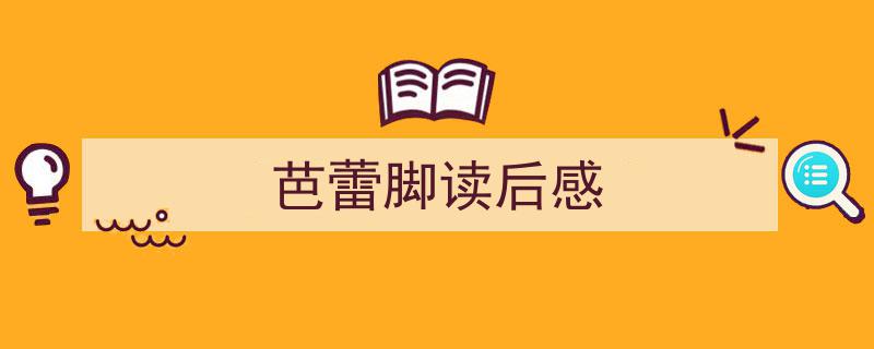 精心挑选《芭蕾脚读后感》相关文章文案。（精选5篇）"/