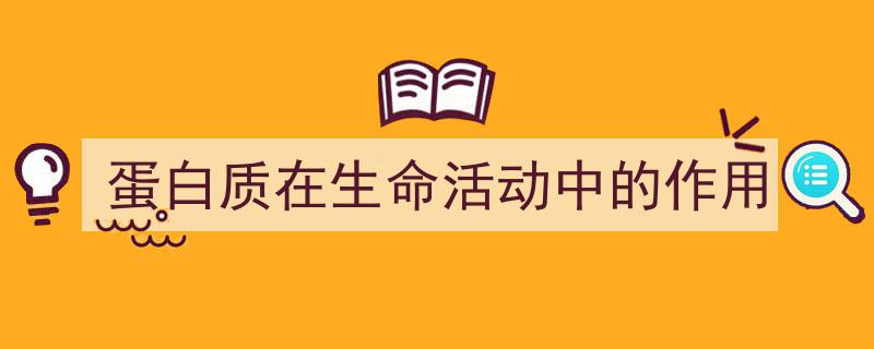 一篇文章轻松搞定《蛋白质在生命活动中的作用》的写作。（精选5篇）"/