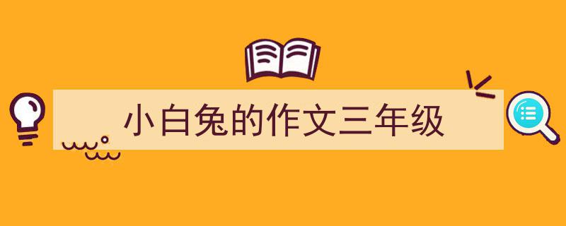 写作《小白兔的作文三年级》小技巧请记住这五点。（精选5篇）"/
