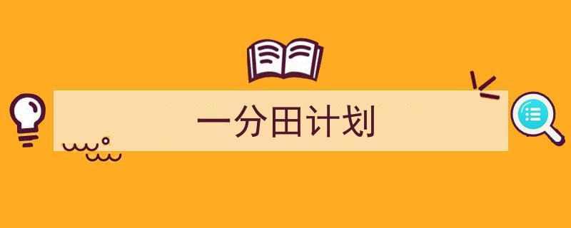 3招搞定《一分田计划》写作。（精选5篇）"/
