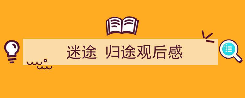 一篇文章轻松搞定《迷途