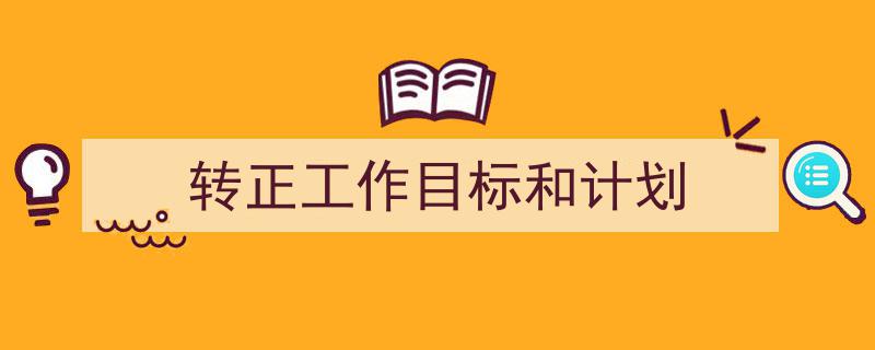 写作《转正工作目标和计划》小技巧请记住这五点。（精选5篇）"/